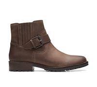 Clarks Damen Clarkwell Strap Mode-Stiefel, Taupe Nubuck, 35.5 EU