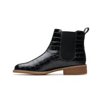 Clarks Damen Cologne Arlo2 Chelsea-Stiefel, Black Croc, 36 EU
