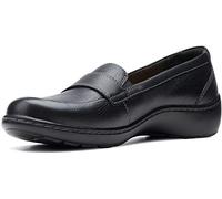 Clarks Damen Cora Daisy Slipper, Schwarz gewalkt, 40 EU Schmal