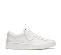 Clarks Damen Craftcup Walk Sneaker, White Leather, 37 EU