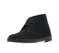 Clarks Damen Desert Boot. Chukka-Stiefel, Schwarzes Wildleder, 38.5 EU