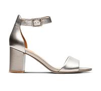 Clarks Damen Deva Mae Riemchen Pumps, Zinngold, 41.5 EU