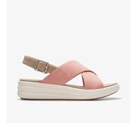 Clarks Damen Drift Sun Keilsandalen, Pfirsich-Kunststoff, 47, Pfirsich-Synthetik, 43 EU