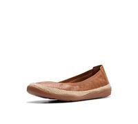 Clarks Damen Elaina Rae Ballerinas, Hellbraunes Leder, 37 EU Weit