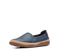 Clarks Damen Elaina Rubin Slipper, Marineblaues Leder, 42 EU Weit