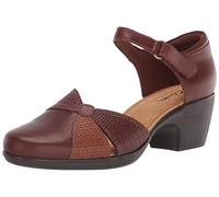 Clarks Damen Emily Rae Pumps, Dark Tan Combi, 36.5 EU