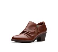 Clarks Damen Emily2 Braley Stiefelette, Hellbraunes Leder, 41 EU