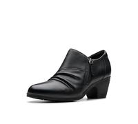 Clarks Damen Emily2 Braley Stiefelette, Schwarz Leder, 42 EU Weit