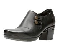 Clarks Damen Emslie Warren Slipper, Schwarzes Leder, 42 EU