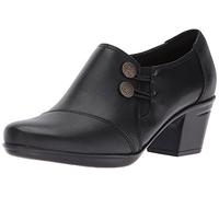 Clarks Damen Emslie Warren Slipper, Schwarzes Leder, 39.5 EU