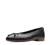 Clarks Damen Fawna LilyBallet Flat, Schwarzes Leder, 40 EU