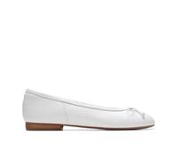 Clarks Damen Fawna LilyBallet Flat, Weißes Leder, 37 EU