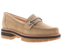 Clarks Damen Flache Schuhe Orianna Bit Leder Slipper beige EU 40 / UK 6,5