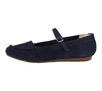 Clarks Damen Freckle Bar Ballet Flat, Navy Suede, 39 EU