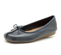 CLARKS Damen Ballerina 'Freckle ice' navy, Größe 3, 4653934 Navy 35,5
