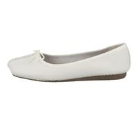 Clarks Damen Freckle Ice Ballerinas, White White Leather, 37 EU