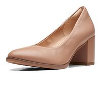 Clarks Damen Freva55 Court Pump, Praline Leather, 35.5 EU