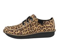Clarks Damen Funny Dream Derbys, Leopard Suede, 42 EU
