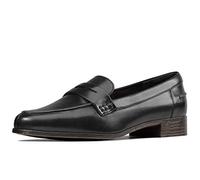 Clarks Damen Hamble Loafer, Schwarz Black Leather, 39 EU