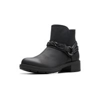 Clarks Damen Hearth Kaylie Stiefelette, Schwarz ölig, 39 EU Weit