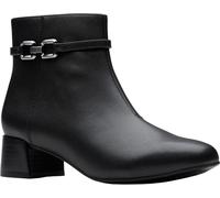Clarks Damen Iridessa Air Stiefelette, Schwarz Leder, 37.5 EU