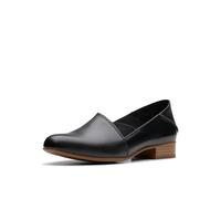 Clarks Damen Juliet Trim Slipper, Schwarz Leder, 38 EU Schmal