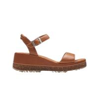Clarks Damen Kassanda Lily Keilsandalen, Hellbraunes Leder, 11