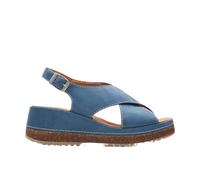 Clarks - - Damen Kassanda Step Sandalen, Kolorit Blue Nubuck, Größe: 39 EU