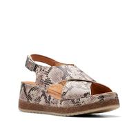 Clarks - - Damen Kassanda Step Sandalen, Kolorit Snake Print, Größe: 41 EU