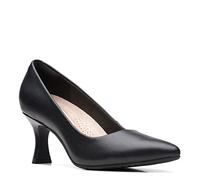 Clarks Damen Kataleyna Gem Pumps, Schwarz Leder, 42.5 EU Weit