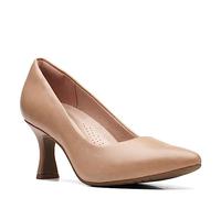 Clarks Damen Kataleyna Gem Pumps, Warmes, beigefarbenes Leder, 39.5 EU