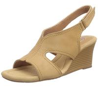 Clarks Damen Kyarra Aster Keilsandale, Light Tan Lea, 39 EU