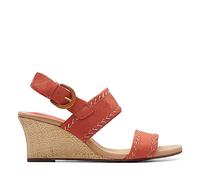 Clarks Damen Kyarra Rose Keilsandale, Blush Nubuck, 38 EU