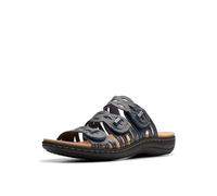 Clarks Damen Laurieann Rubin Flache Sandale, Marineblau (Leder), 42 EU
