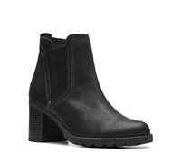 Clarks - - Damen Leda Up Stiefel, Kolorit Black Suede, Größe: 37 EU Weit
