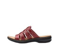 Clarks Damen Leisa Amanda Sandale, Rotes Leder, 44.5 EU Weit