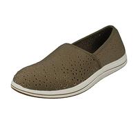 Clarks Damen Lightweight Cloudstepper-Pantoffel - Brinkley Emily Oliv Textil - EU Größe 39,5 / US Größe 8,5M
