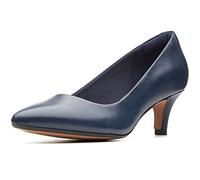 Clarks Damen Linvale Jerica Pumps, Navy Leather, 36 EU