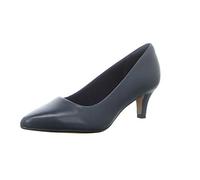 Clarks Damen Linvale Jerica Pumps, Navy Leather, 39.5 EU