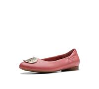 Clarks Damen Loreleigh Ave Ballerinas, Dusty Rose Leder, 42.5 EU
