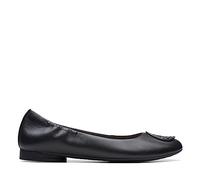 Clarks Damen Loreleigh Ave Ballerinas, Schwarz Leder, 41.5 EU