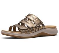 Clarks Damen Maelynn Abby Slide Sandal, Gold Metallic Synthetik, 8