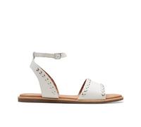Clarks Damen Maritime May Sandale, Off White Lea, 38.5 EU