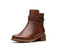 Clarks Damen Maye Bella Stiefelette, Hellbraunes Leder, 38 EU
