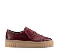 Clarks Damen Mayhill Walk Sneaker, burgunderrotes Leder, 40 EU