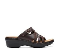 Clarks Damen Merliah Holly Schiebe-Sandalen, Dunkelbraun, 38 EU