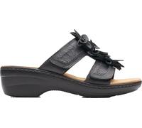Clarks Damen Merliah Raelyn Schiebe-Sandalen, Schwarz Leder, 36.5 EU