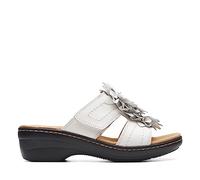 Clarks Damen Merliah Raelyn Schiebe-Sandalen, Weißes Leder, 38 EU