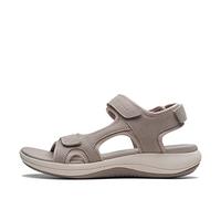 Clarks Damen Mira Bay Flache Sandale, Stone Textile, 41 EU Weit