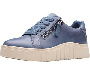 Clarks Damen Mykah Joy Sneaker, Denim Blue Leather, 38 EU